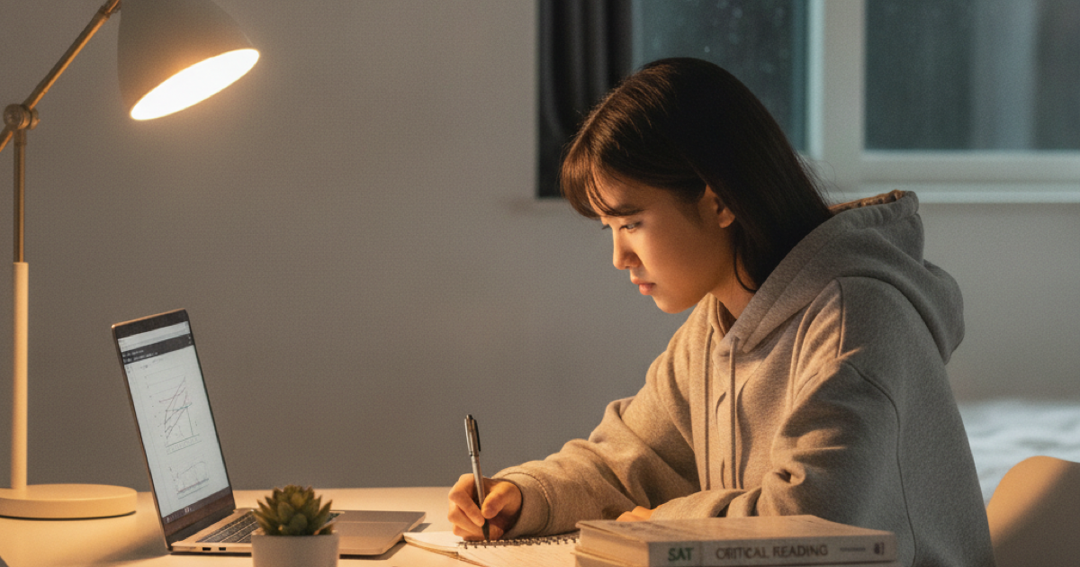 SAT 독학하는 학생